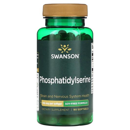 Основне фото товара Phosphatidylserine Soy-Free Formula 100, Фосфатидилсерин, 90 капс