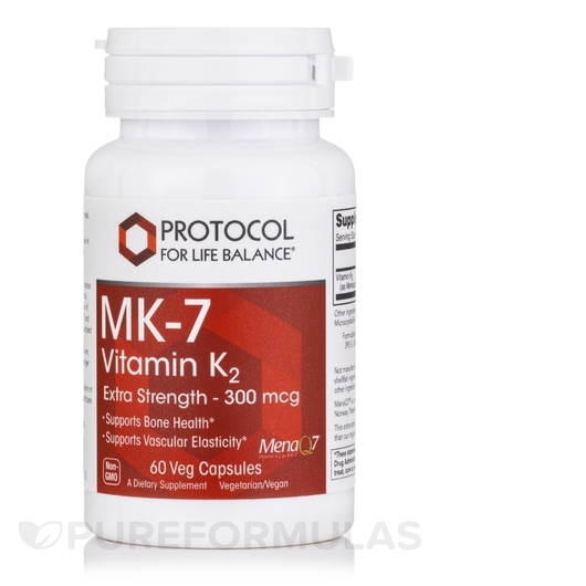 Основне фото товара MK-7 Vitamin K2 300 mcg, Вітамін K2, 60 капсул