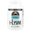 Фото товару Source Naturals, L-Lysine 500 mg 200, L-Лізин 500 мг, 200 капсул