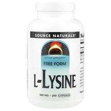 L-Лізин 500 мг L-Lysine 500 mg 200 Source Naturals