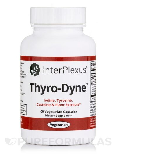 Основне фото товара InterPlexus, Thyro-Dyne, Підтримка щитоподібної залози, 60 капсул