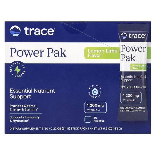Основне фото товара Electrolyte Stamina PowerPak Lemon Lime, Електроліти, 30 шт