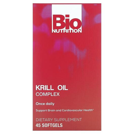 Основне фото товара Krill Oil Complex, Олія Антарктичного Кріля, 45 капсул