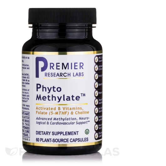 Основне фото товара Premier Research Labs, Phyto Methylate, Метилфолат, 60 капсул