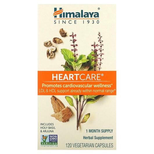 Основное фото товара Himalaya, Средства от изжоги, HeartCare, 120 капсул