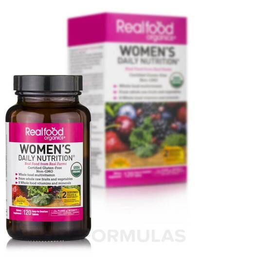 Основне фото товара Realfood Organics For Women, Вітаміни для жінок, 120 таблеток
