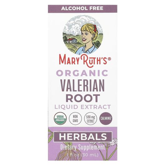 Основне фото товара MaryRuth's, Valerian Root Liquid Extract, Валеріана, 30 мл