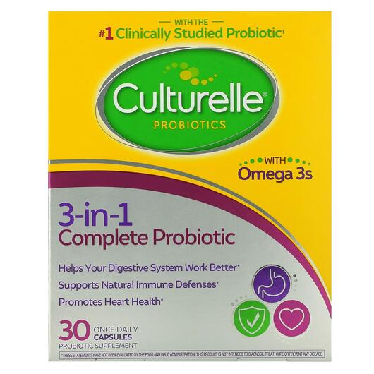 Основне фото товара Probiotics Pro-Well 3-in-1 Complete, Пробіотики, 30 капсул