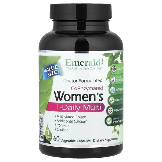 Основне фото товара CoEnzymated Women's 1-Daily Multi, Мультивітаміни, 60 капсул