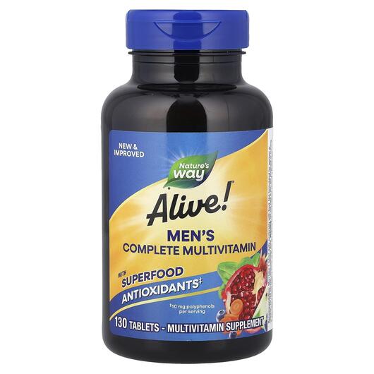 Основне фото товара Alive! Men's Energy Complete Multivitamin, Мультивітаміни, 1