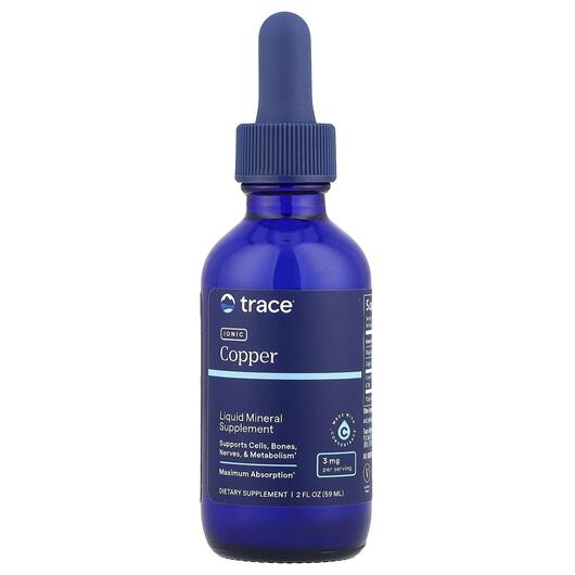 Основне фото товара Trace, Ionic Copper 3 mg, Мідь, 59 мл
