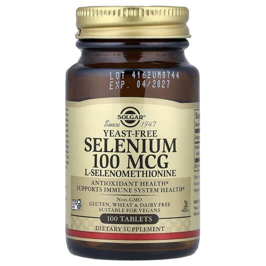 Основне фото товара Selenium 100 mcg, Селен без дріжджів 100 мкг, 100 таблеток