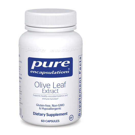Основне фото товара Pure Encapsulations, Olive Leaf Extract, Листя оливи, 60 капсул