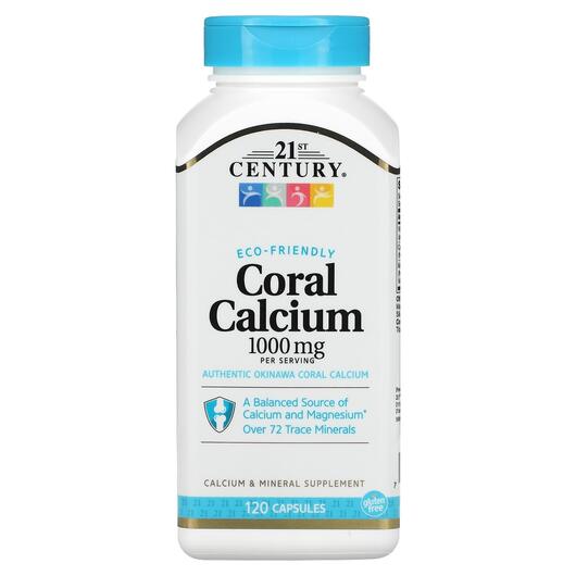 Основне фото товара Coral Calcium 1000 mg, Кораловий Кальцій 1000 мг, 120 капсул