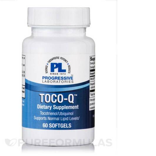 Основне фото товара Progressive Labs, Toco Q, Токотрієноли, 60 капсул