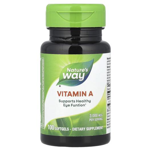 Основне фото товара Nature's Way, Vitamin A 10000 IU, Вітамін А 10000 МЕ, 100 ка