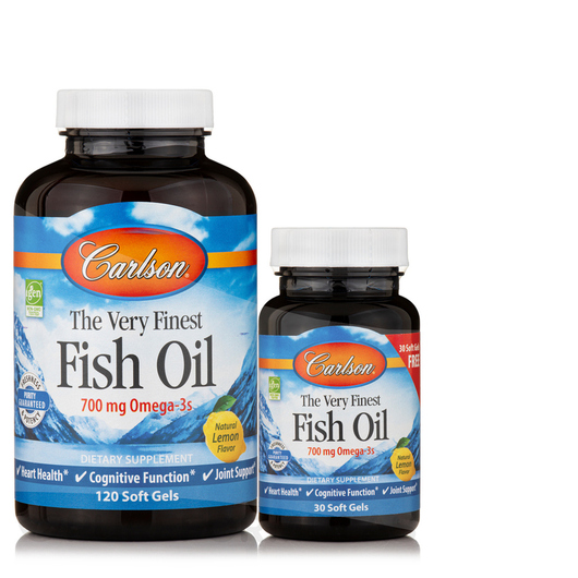 Основне фото товара The Very Finest Fish Oil 700 mg Natural Lemon Flavor, Омега 3, 30