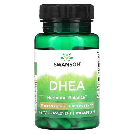 Основне фото товара DHEA High Potency 25 mg, Дегідроепіандростерон, 120 капсул