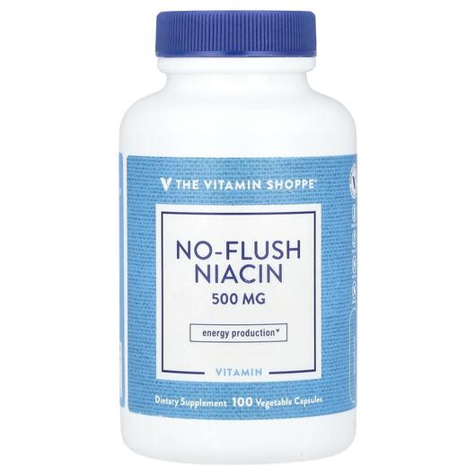 Основне фото товара No-Flush Niacin 500 mg, Вітамін B3 Ніацин, 100 капсул
