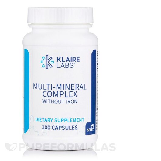 Основне фото товара Multi-Mineral Complex w/o Iron, Мінеральні добавки, 100 капсул