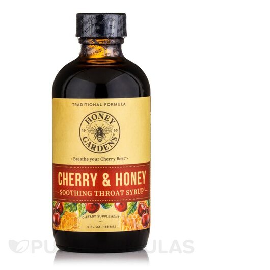 Основне фото товара Cherry & Honey Soothing Throat Syrup, Сироп від кашлю, 118 мл