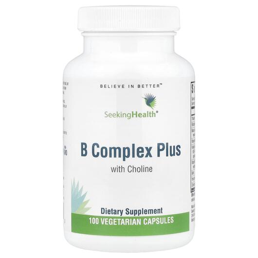 Основне фото товара Seeking Health, B Complex Plus, Комплекс Вітаміну B, 100 капсул