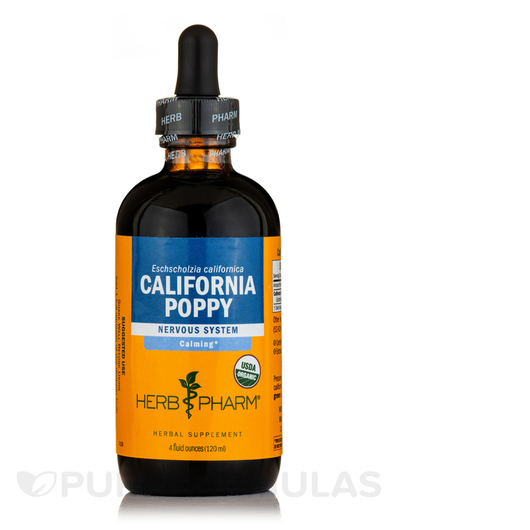 Основне фото товара Herb Pharm, California Poppy, Каліфорнійський мак, 120 мл