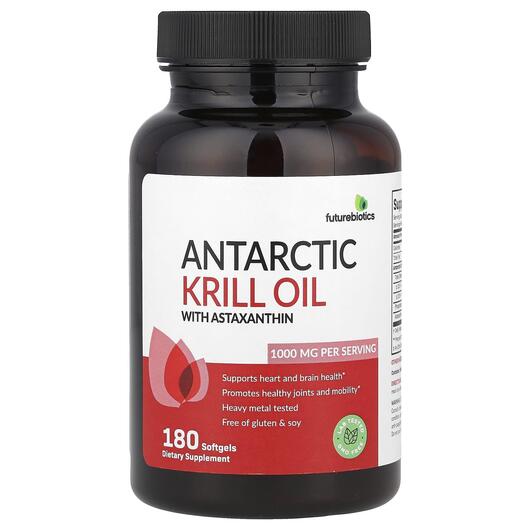 Основне фото товара Antarctic Krill Oil with Astaxanthin, Масло Кріля, 180 капсул
