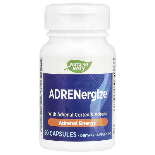 Основне фото товара ADRENergize Adrenal Energy, Підтримка наднирників, 50 капсул