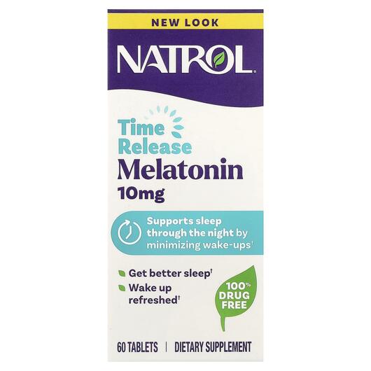 Основне фото товара Melatonin Advanced Sleep Time Release 10 mg, Мелатонін, 60 таблет