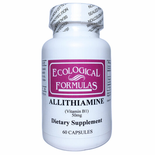 Основне фото товара Vitamin B1 50 mg Allithiamine, Вітамін B1 Тіамін, 60 капсул