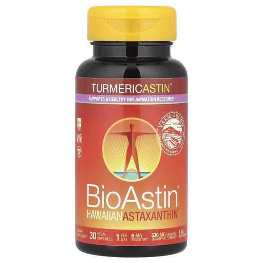 Основне фото товара BioAstin Hawaiian Astaxanthin, Астаксантин, 30 капсул