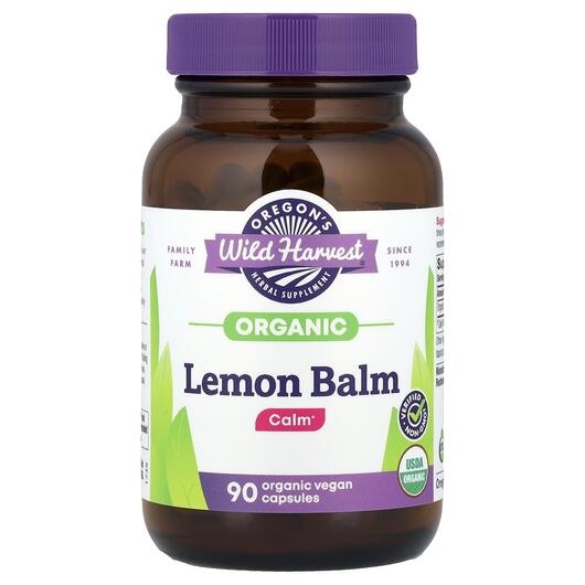 Основне фото товара Oregon's Wild Harvest, Lemon Balm, Меліса, 90 капсул