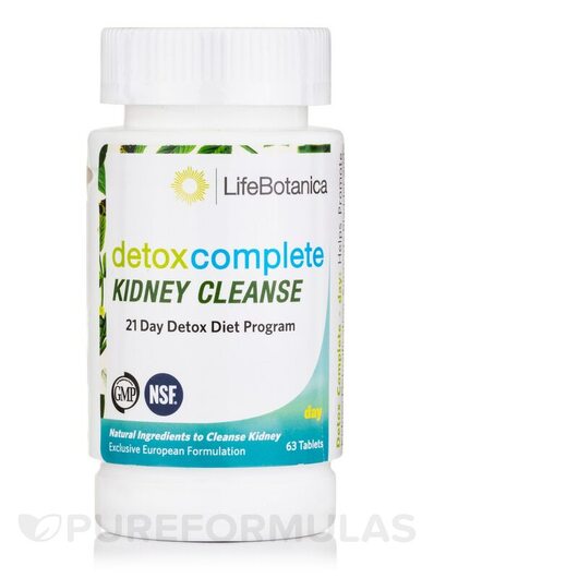 Основне фото товара Detox Complete Kidney Cleanse Day, Детокс та очищення, 63 таблето