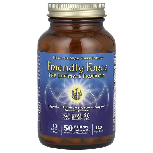 Основне фото товара Friendly Force The Ultimate Probiotic 25 Billion, Суперфуд, 120 к