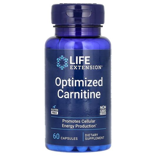 Основне фото товара Life Extension, Optimized Carnitine, L-Карнітин, 60 капсул