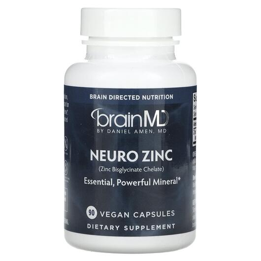Основне фото товара Neuro Zinc Zinc Bisglycinate Chelate, Підтримка мозку, 90 капсул