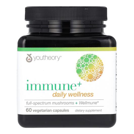 Основне фото товара Youtheory, Immune+ Daily Wellness, Підтримка імунітету, 60 капсул
