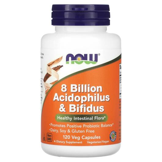 Основне фото товара Acidophilus & Bifidus 8 Billion, Ацидофилус і Біфідус 8 млрд,