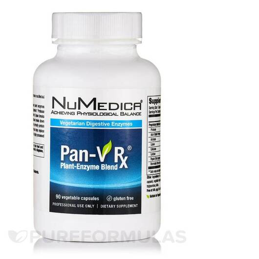 Основне фото товара NuMedica, Pan-V, Ферменти, 90 капсул