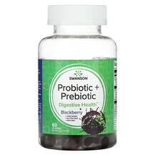 Probiotic + Prebiotic Blackberry Пребиотики Swanson