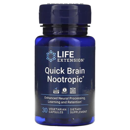 Основне фото товара Quick Brain Nootropic, Підтримка пам'яті, 30 капсул