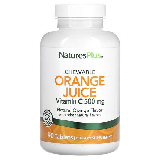 Основне фото товара Chewable Orange Juice Vitamin C Natural Orange, Вітамін C, 90 таб