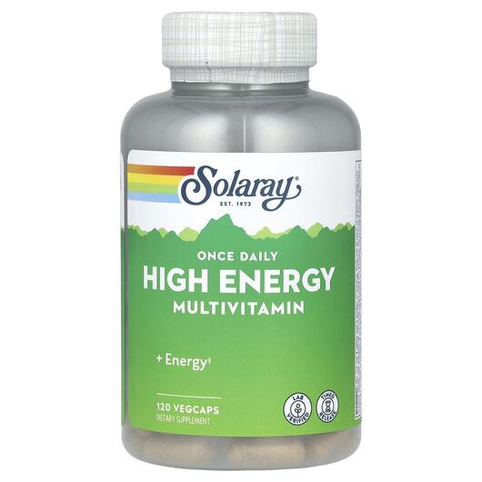Основне фото товара Solaray, Once Daily High Energy Multi, Мультивітаміни, 120 капсул