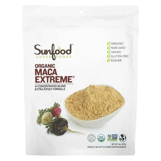 Основне фото товара Sunfood, Raw Organic Maca Extreme, Мака, 227 г