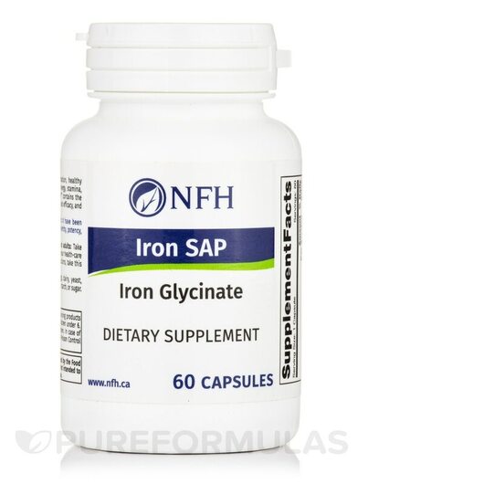 Основне фото товара NFH, Iron SAP, Залізо, 60 капсул