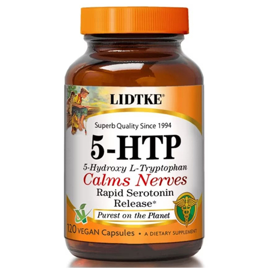 Основне фото товара Lidtke, 5-HTP, 5-гідрокситриптофан, 60 капсул