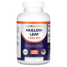 Лист коров'яку Mullein Leaf 1000 mg Vitamatic
