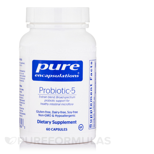 Основне фото товара Pure Encapsulations, Probiotic-5, Пробіотики, 60 капсул