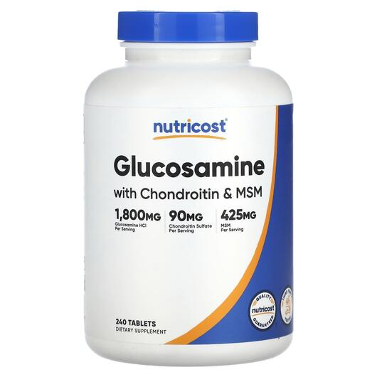 Основне фото товара Glucosamine with Chondroitin &, Глюкозамін Хондроітин, 240 та